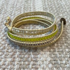 Chan Luu beaded wrap bracelet.